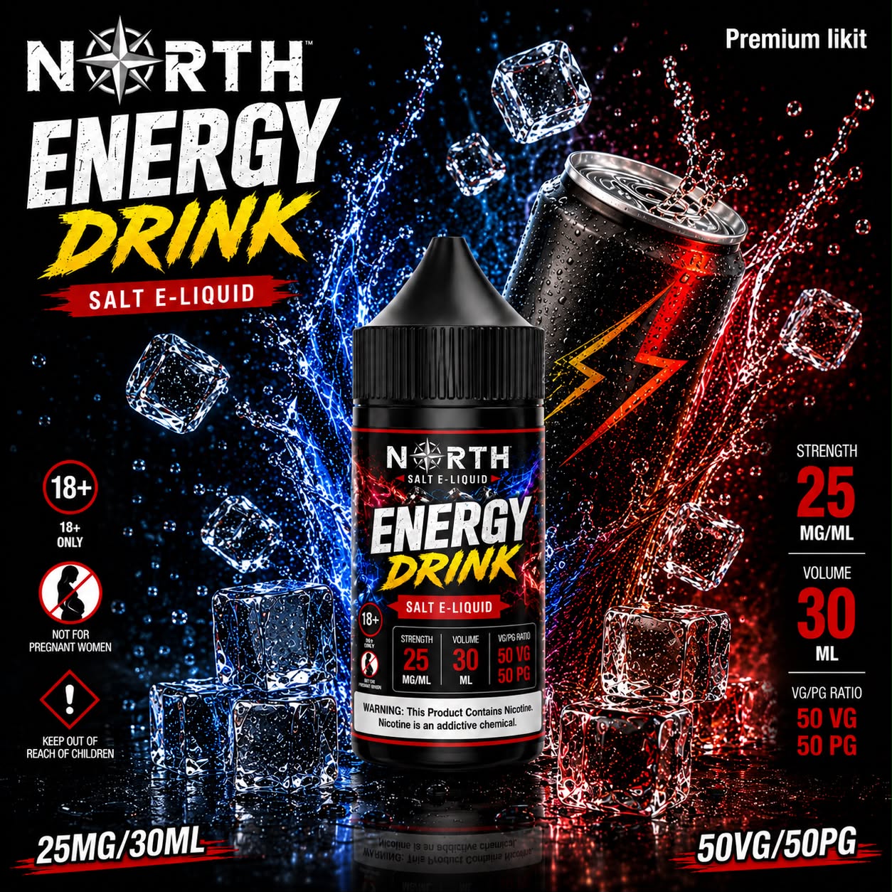 North Energy Drink Salt Likit North Energy Drink Salt Likit