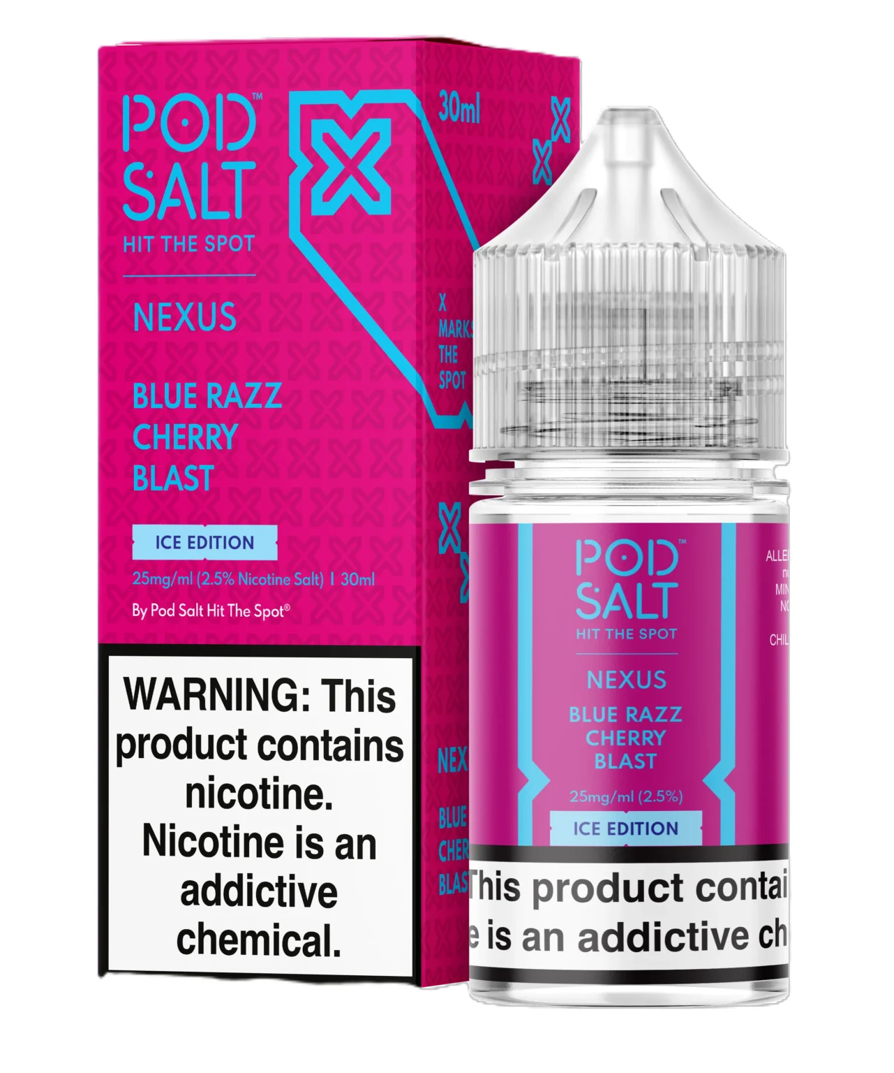 Pod Salt Blue Razz Cherry Blast Ice Likit Pod Salt Blue Razz Cherry Blast Ice Likit