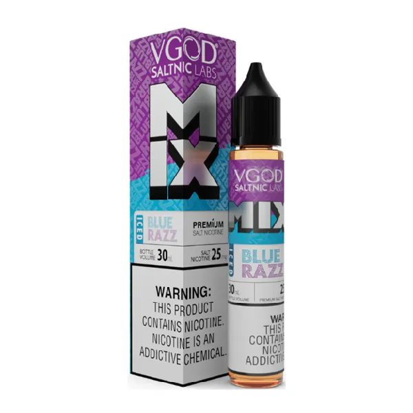 VGOD Mix Iced Blue Razz Salt Likit VGOD Mix Iced Blue Razz Salt Likit