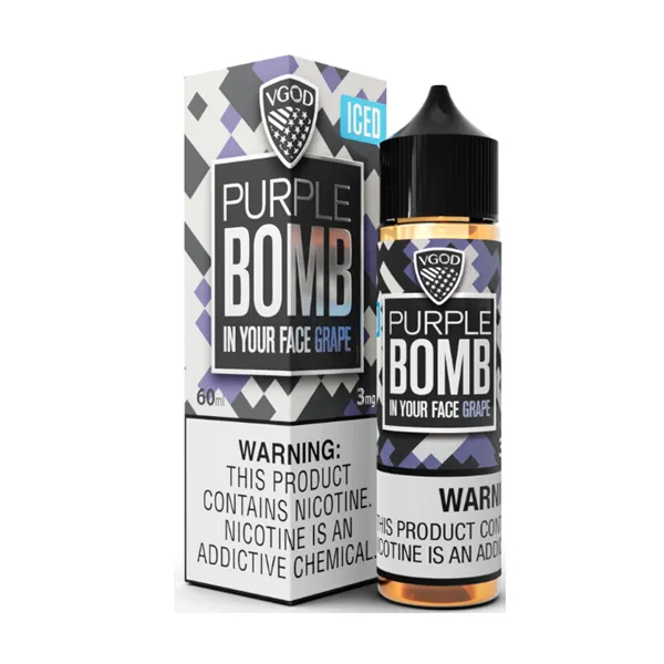 Vgod Iced Purple Bomb Likit 60 ml, Vgod Likit 60 ml Vgod Iced Purple Bomb Likit 60 ml, Vgod Likit 60 ml