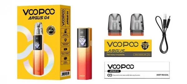 Voopoo Argus G4 Kutu İçeriği, Voopoo Argus G4 Paket İçeriği