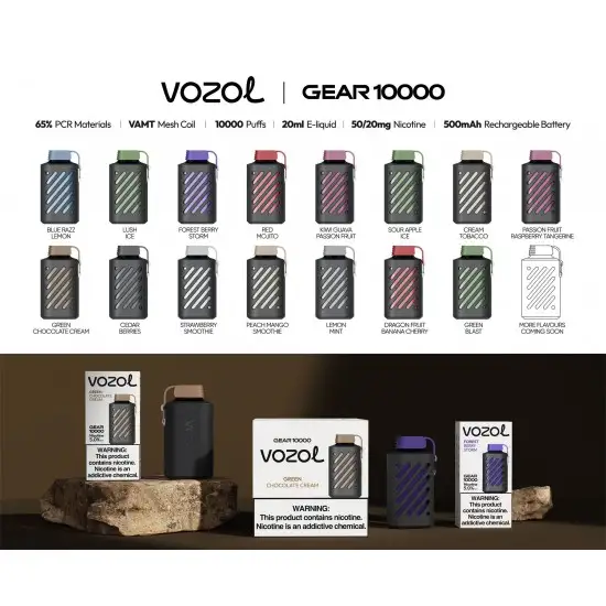 Vozol Gear 10000 Mixed Berries Çeşitleri