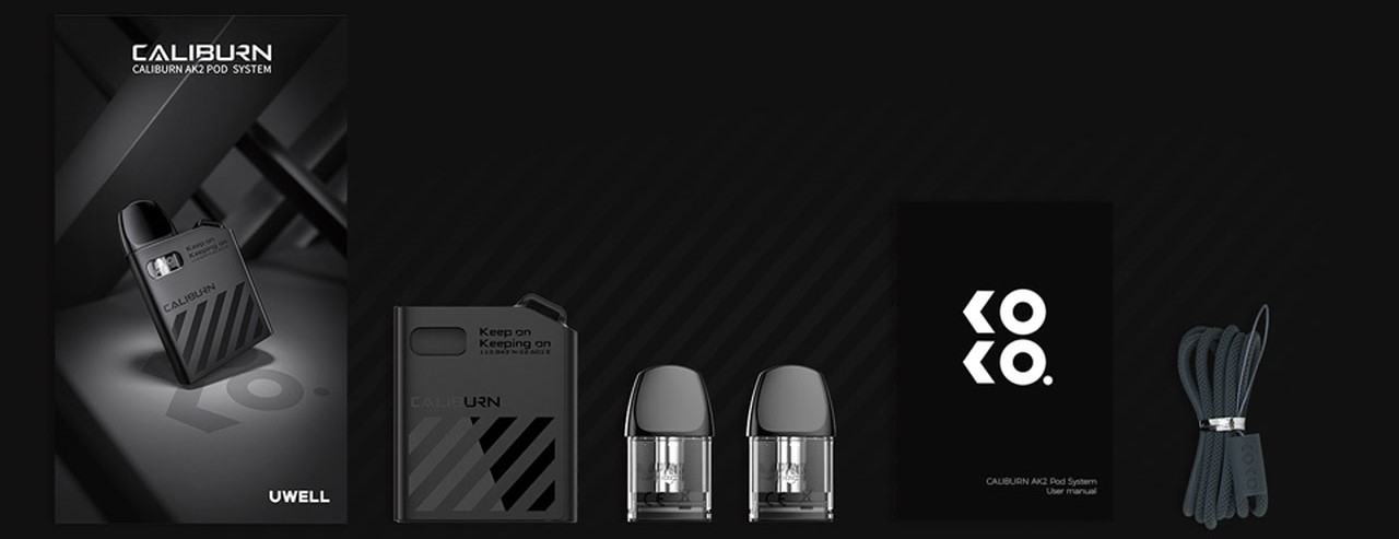 Uwell Caliburn AK2 Pod Paket İçeriği