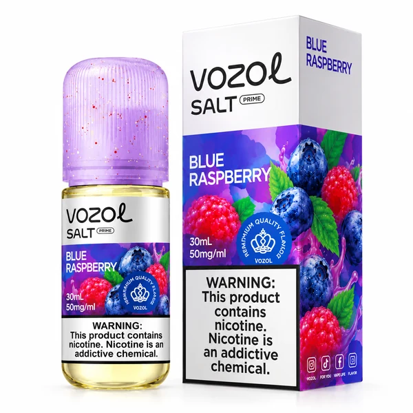 Vozol Prime Salt Likit Blue Raspberry 30ml Likit Vozol Prime Salt Likit Blue Raspberry 30ml Likit